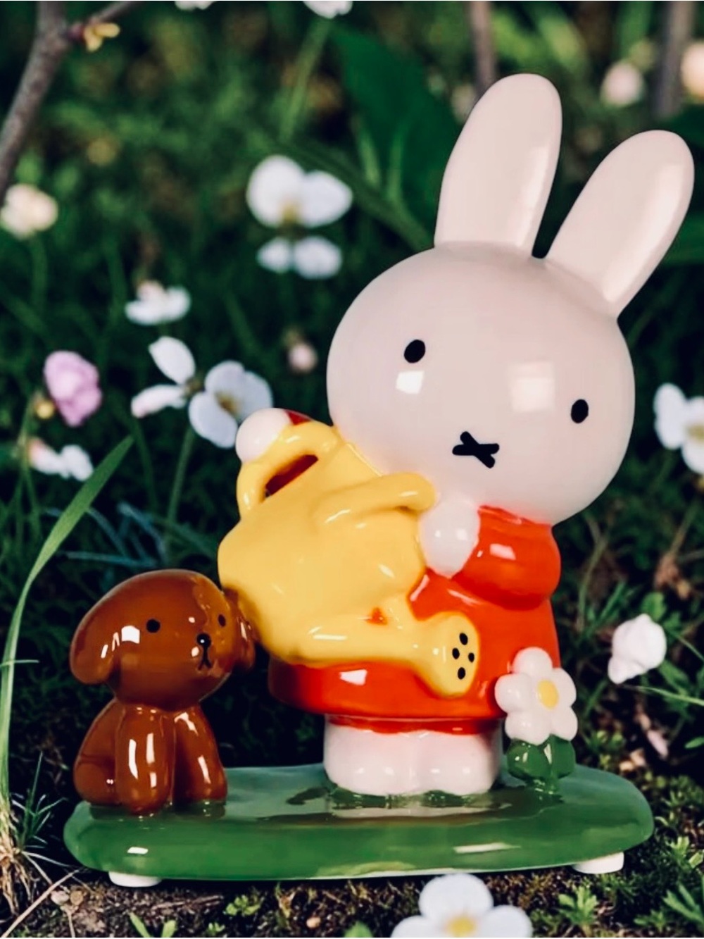 Miffy Ceramic Figurine with Watering Can - Blossom